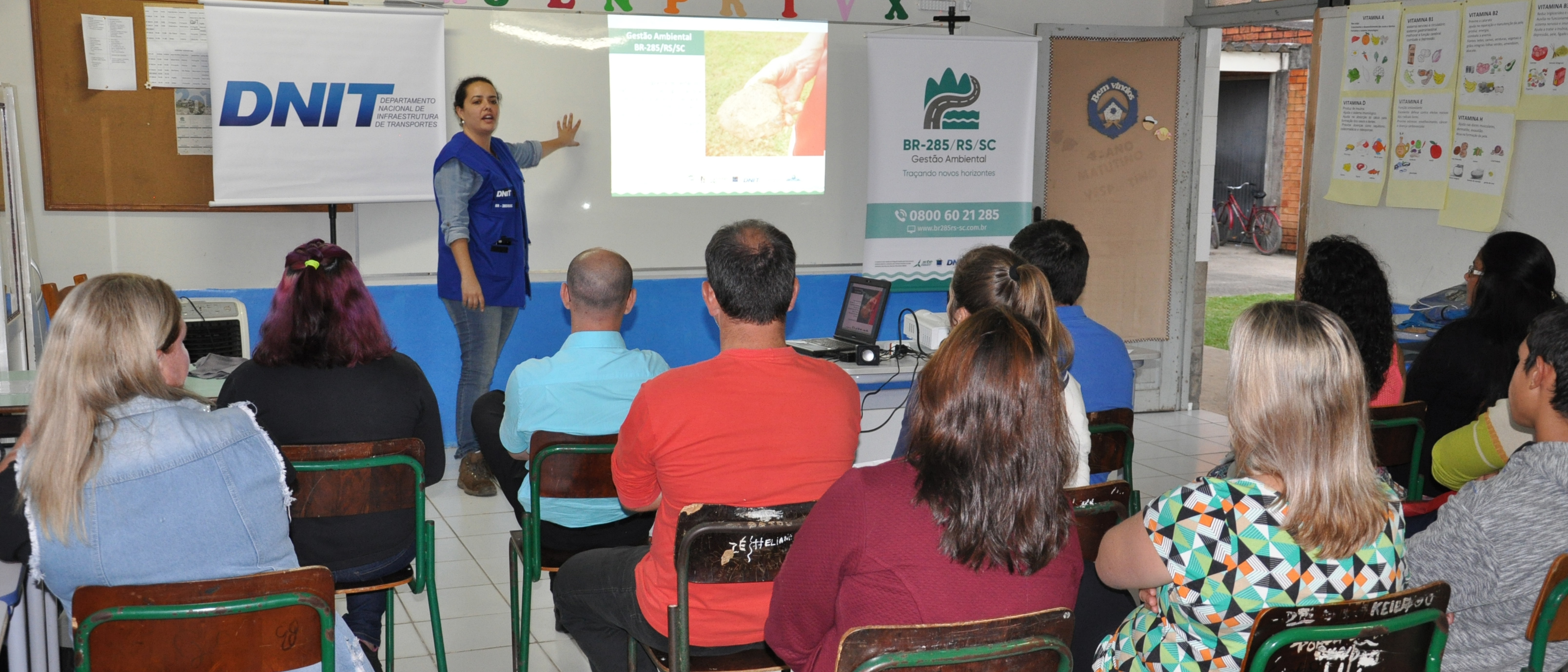 DNIT realiza palestra sobre arqueologia e patrimnio cultural em Timbé do Sul
