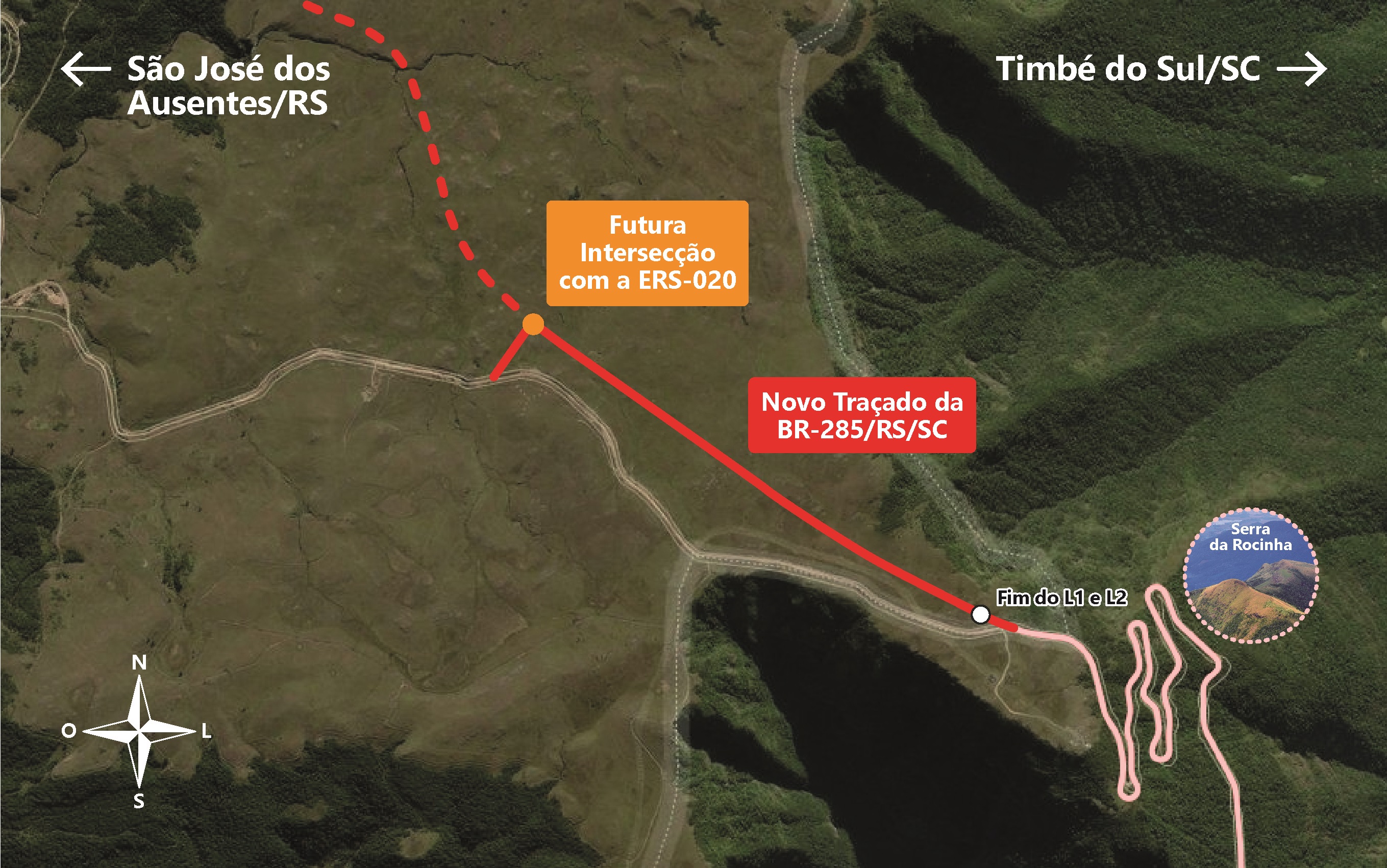 DNIT alerta para interdição da BR-285/RS, em São José dos Ausentes, nesta quinta-feira (5)